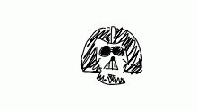 *Tries to draw darth vader*
