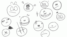 face doodles