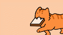 Sitting Bread Cat