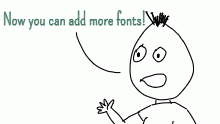 Update: Add Fonts to Animations!