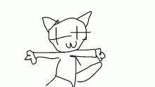 I drew drumcat with my right hand.
