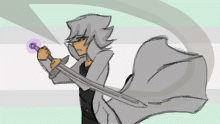 Silver Moonlit Sword