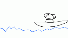 dogo in the sea