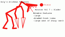 Holy's Stickman monsters : Blader