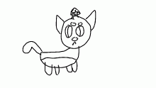doodle of a shroom cat <3