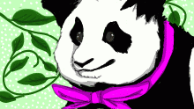 Heres my panda w/bowtie uwu