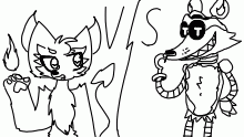 captain foxy vs demonfox