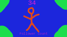 Friend and follower count.