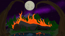 asleep in the wildfire