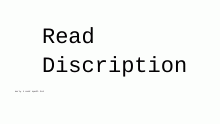 read discripon