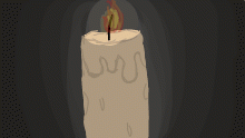 small candle animation