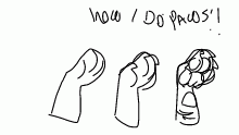 How I draw paws