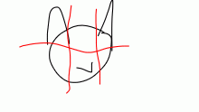 I drew drumcat with my left hand