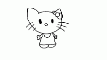 I drew hello kitty but its horrible