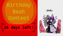 Birthday Bash Contest 15 days left!