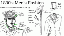 1830's men's wear