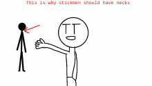 Why stickmen should have necks