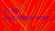 21 days for christmas contest