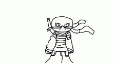 Stickman samurai