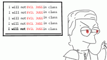 i will not evil jugg in class