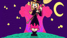 King Blob as a witch