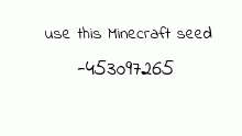 really cool Minecraft seed
