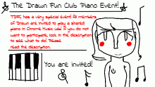 The Drawn Fun Club Piano Event