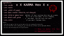 XXX!! Karma Hex !!XXX