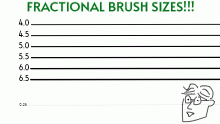 Editor Update! Fractional Brushes!