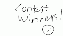 pallete contest winners!