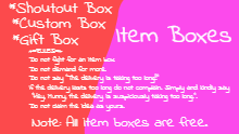 Item Boxes