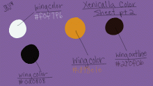 Xenicalla color sheet part 2