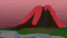 a volcano