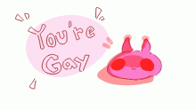pink blob says: