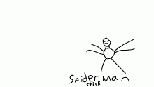Spider Man stick form