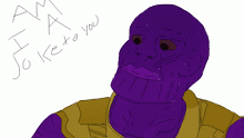 Thanos's message to earth