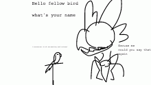 conductor speaks to my birb