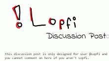 @Lopfi Discussion Post