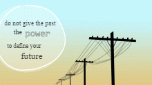 powerlines with inspirational quote