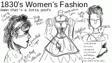 1830's Women's Fashion