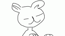 bad drawing of a bunny