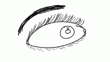 stupid realistic eye sketch (test)
