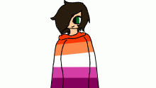lesbian flag outfit redraw
