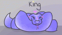 King the Blue Ball Python
