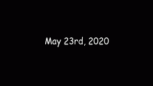 May 23rd, 2020