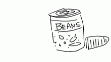 we have 37 cans of beans