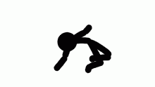 stickman kicking wall