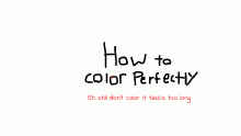 Color tutorial but please don't do