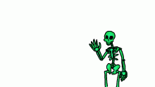 radioactive skeleton