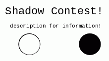 Shadow Animation Contest! CANCELLED